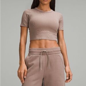 lululemon Hold Tight Short Sleeve Crop Top